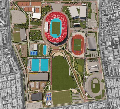 mapa parque estadio nacional